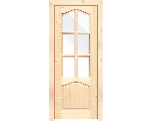 Дверь филенчатая Каролина (ДО21-8) 700мм+ брус коробчатый 2,5м