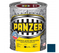 Краска "PANZER" для металла гладкая СИНЯЯ 0,25 л (6) RAL 5010
