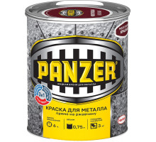 Краска "PANZER" для металла молотковая черная 0,75л (6ч)