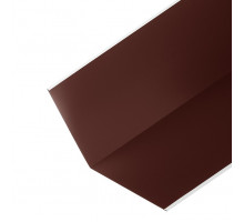 Планка ендовы нижняя 292*292*2000 коричневый(RAL8017)