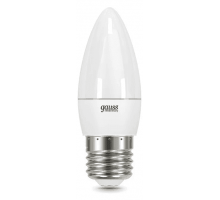 Лампа Gauss LED Elementary 6Вт свеча 4100К Е27 450лм 180-240 арт. 33226