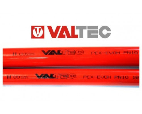 Труба PEX VALTEC с антидиффузионным слоем EVOH 16,0х2,0 красная (б.200м)75гр