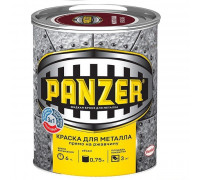 Краска "PANZER" для металла молотковая Серебристо-серая 0,75 л (6) RAL 9022