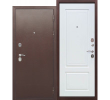Дверь металлическая ISOTERMA правая 11см медный антик Листвиница беж (960см)