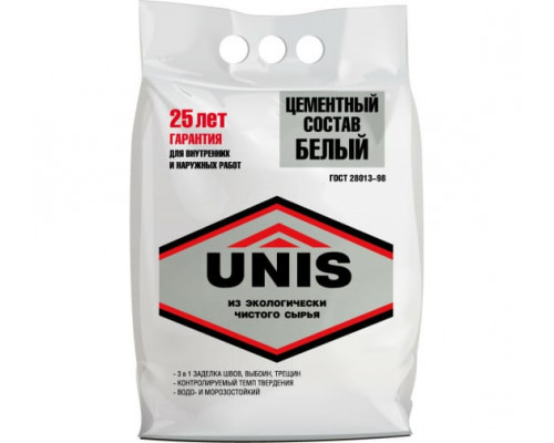 Цементный состав белый 5кг UNIS