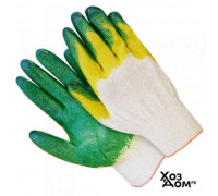 Перчатки Латекс 2-й облив (желто-зеленые)