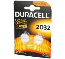 Батарейка  DURACELL литиевая CR2032 диск 2*BL