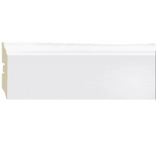 Плинтус МДФ Смартпрофайл Пеинт 3D вуд белый 80А 80мм 2,4м
