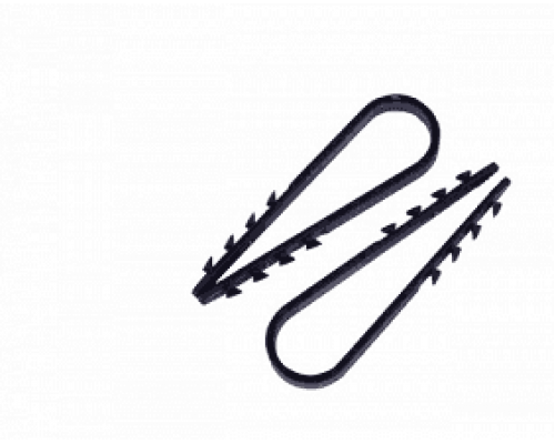 Дюбель-хомут нейлоновый PROconnect 5-10 мм, черный (100шт/упак)