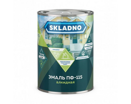 Эмаль ПФ-115 SKLADNO Красная 2,6кг (6)