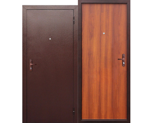 Дверь металлическая Стройгост 5РФ левая Рустикальный дуб (860мм)