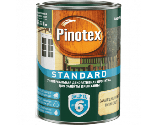 Пинотекс Standard универсальная защита тиковое дерево 0,9л