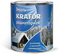 Эмаль для радиаторов белая 0,9 кг "KRAFOR"