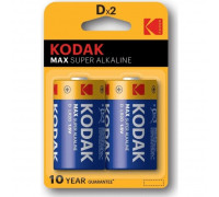 Элемент питания Kodak LR20 - 2BL Max Super (KD-2)