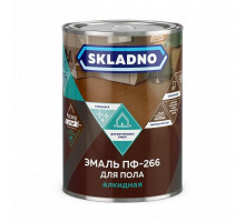 Эмаль ПФ-266 SKLADNO Золотисто-коричневая 0,8кг (14)