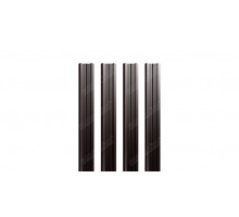 Штакетник М-образный 0,45 РЕ окраска с двух сторон L=1,5м RAL 8017 шок-коричневый